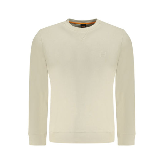 Hugo Boss Beige Cotton Men Sweater