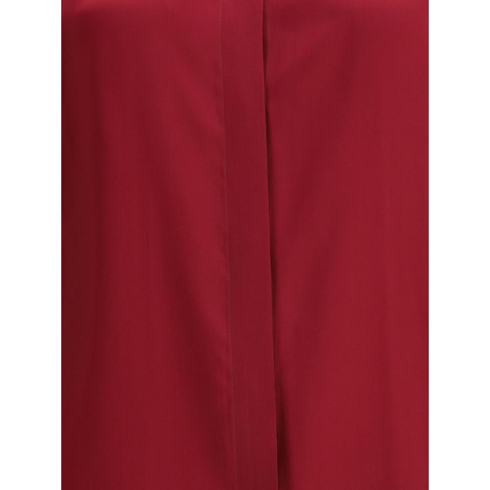 Close-up of Crida Milano Multicolor Silk Shirt highlighting its smooth satin texture and vibrant multicolor design.