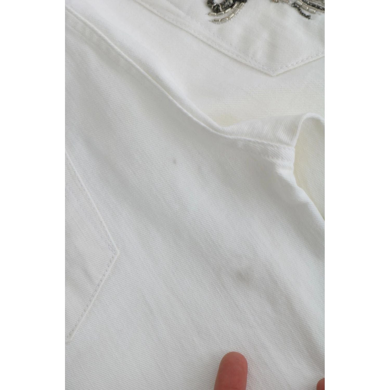 Just Cavalli White Cotton Slim Fit Mid Waist Skinny Trouser Jeans