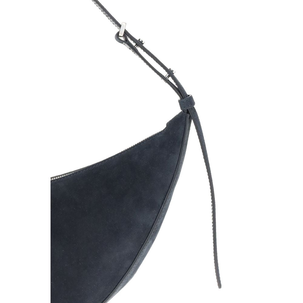 Proenza Schouler Blue Lamb Ovis Aries Aries Shoulder Bag with curved silhouette and adjustable strap detail