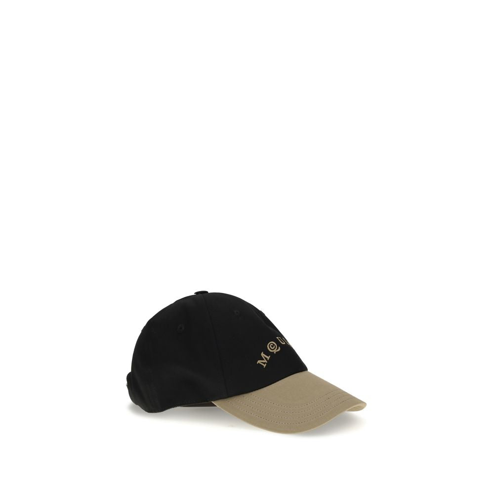 Alexander McQueen Black Cotton Cap (Baseball Hat)