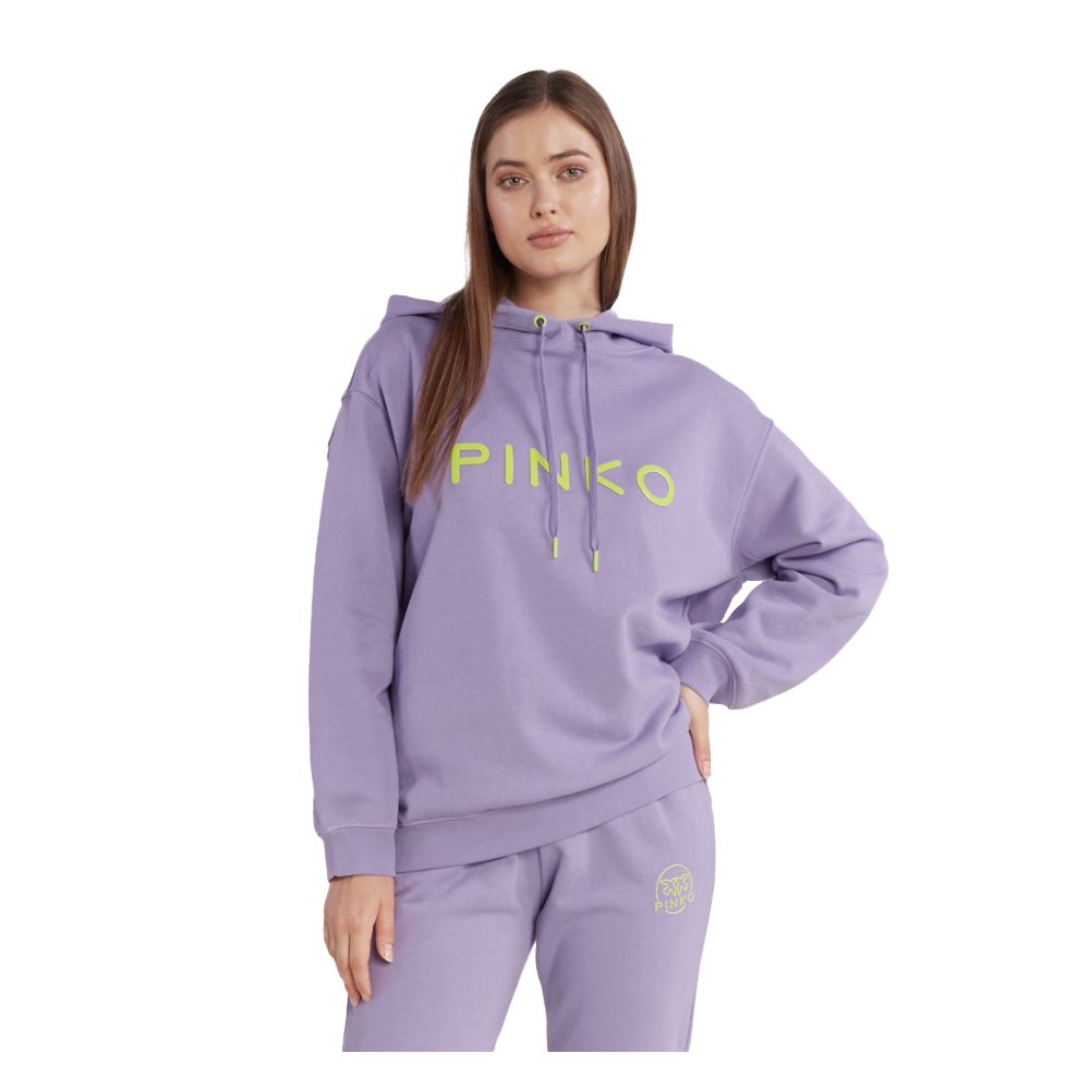 PINKO Purple Cotton Women Sweater