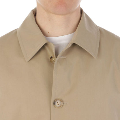 Aquascutum Beige Cotton Men Trench Coat