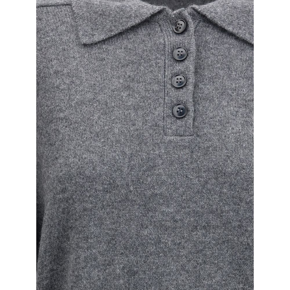 Loulou De Saison Gray Cashmere Cashmere Sweater