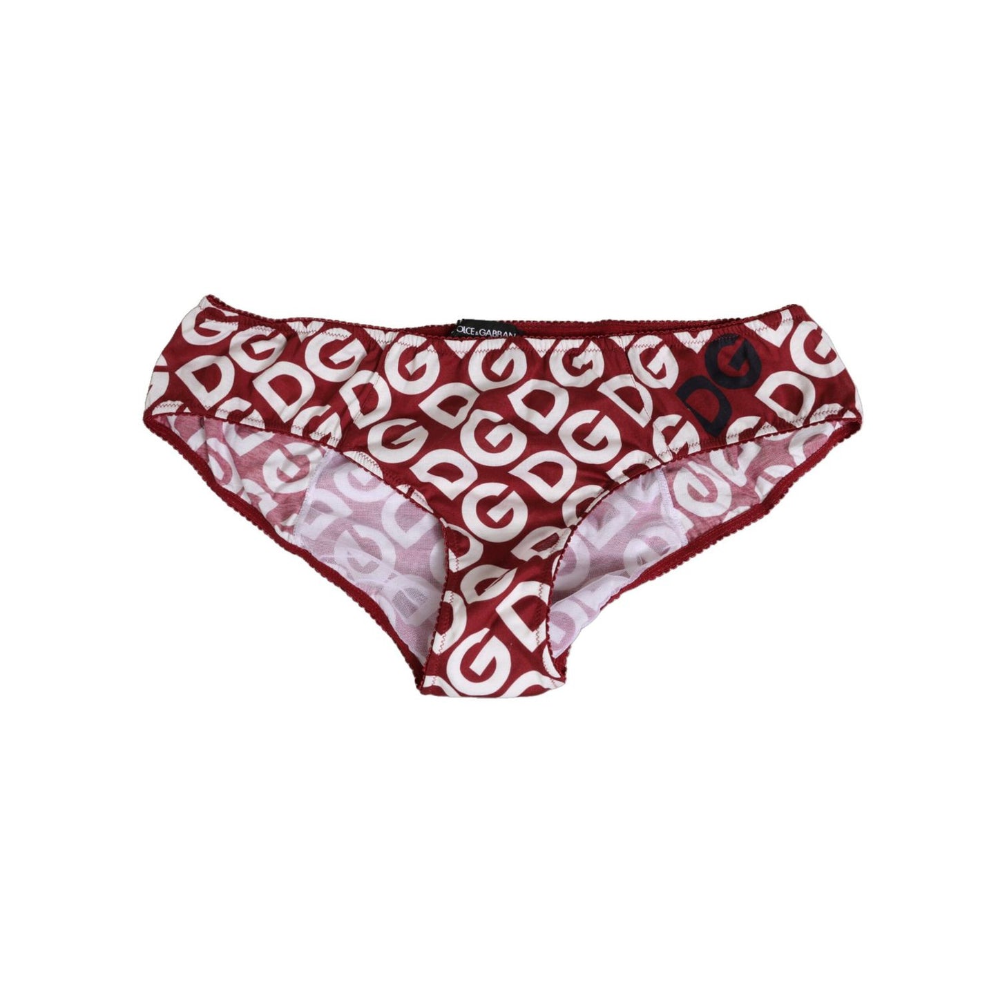 Dolce & Gabbana Bordeaux DG Logo Slip Bottom Brief Underwear