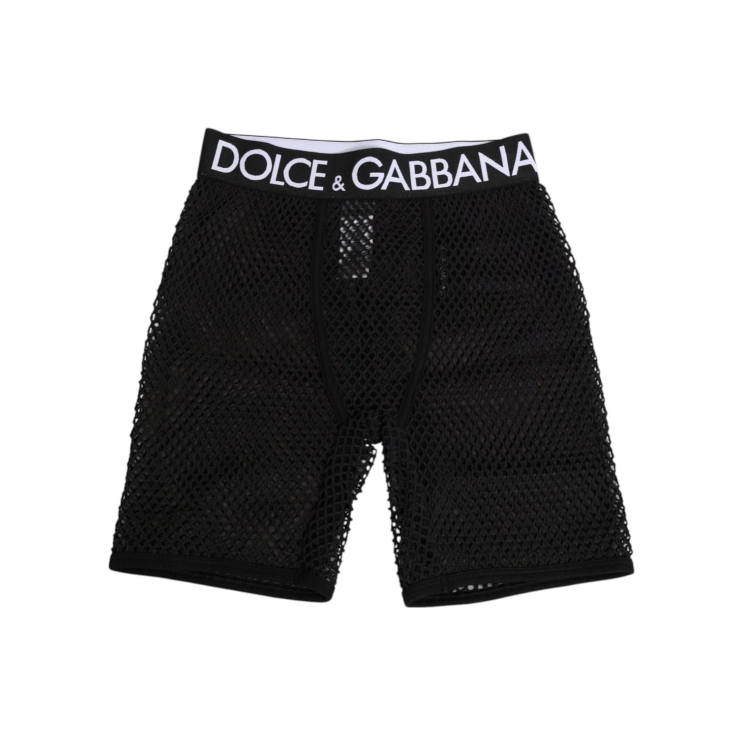 Dolce & Gabbana Black Cotton Logo Shorts Midi Trouser Underwear