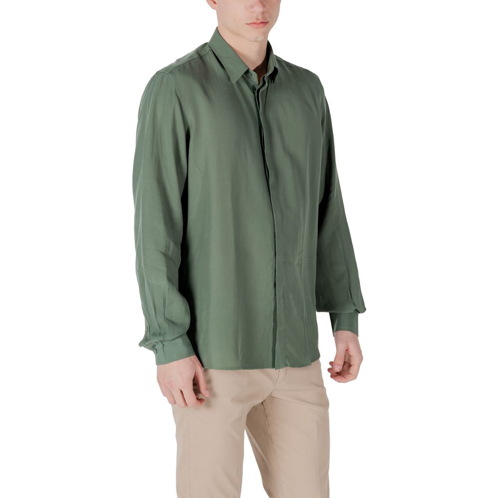 Antony Morato Green Lyocell Shirt