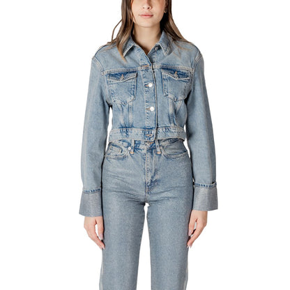 Only Light Blue Organic Cotton Denim Jacket 1728,71956299936,Clothing,Denim Jackets - Jackets & Coats - Clothing,IT42|M,IT44|L,Jackets & Coats - Clothing,Light Blue,New with tags,Only,Women,XL
