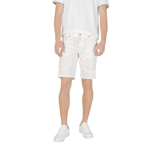 Jeckerson White Cotton Bermuda Shorts 1728,71956299936,Bermuda - Shorts - Clothing,Clothing,Jeckerson,Men,New with tags,Shorts - Clothing,W35,W36,White