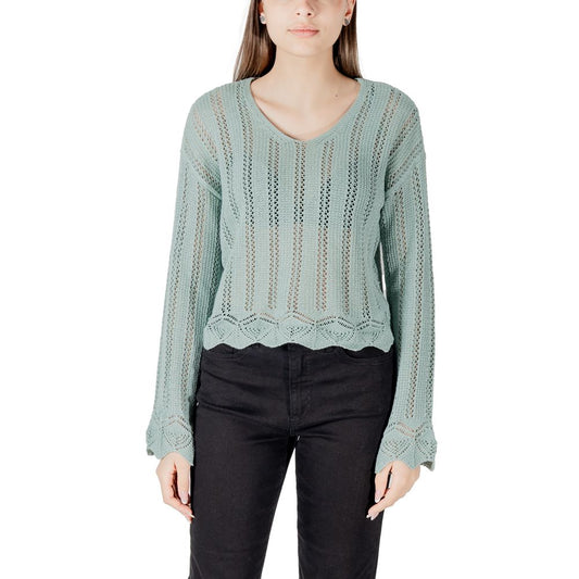 Only Turquoise Recycled Cotton Sweatshirt 1728,71956299936,Clothing,IT44|L,New with tags,Only,Sweaters - Clothing,Sweatshirts - Sweaters - Clothing,Turquoise,Women