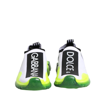 Dolce & Gabbana Black White Slip On Sorrento Sneakers Shoes