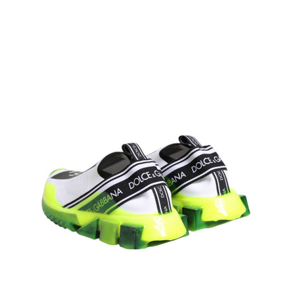 Dolce & Gabbana Black White Slip On Sorrento Sneakers Shoes