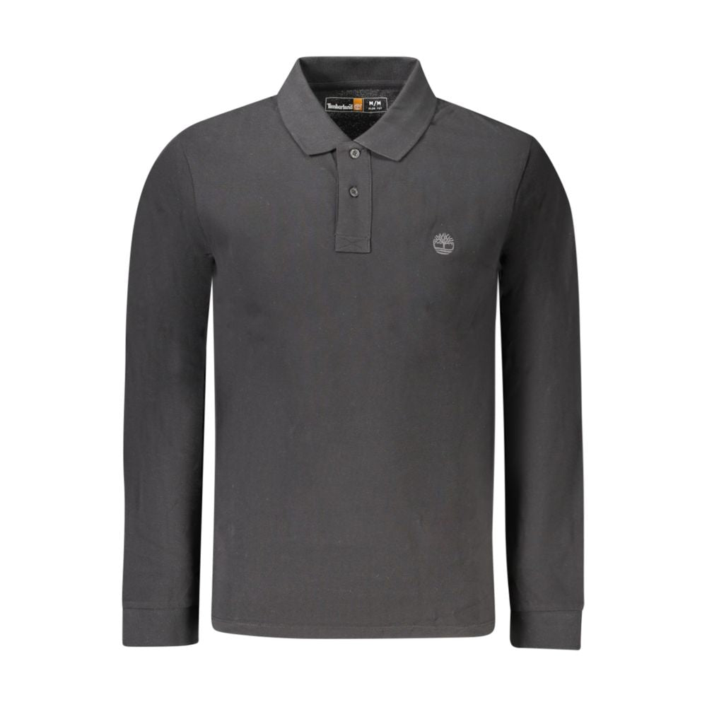 Timberland Black Cotton Men Polo Shirt