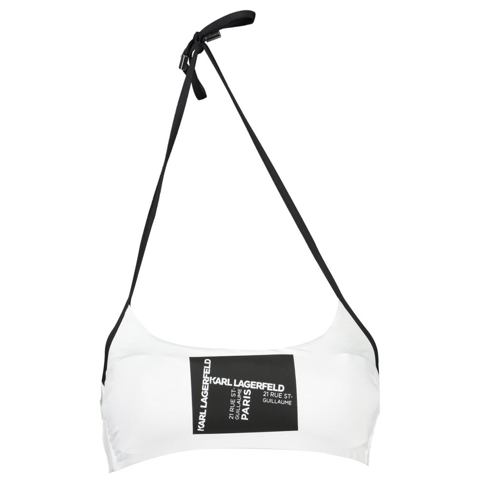 Karl Lagerfeld White Elastane Swimwear