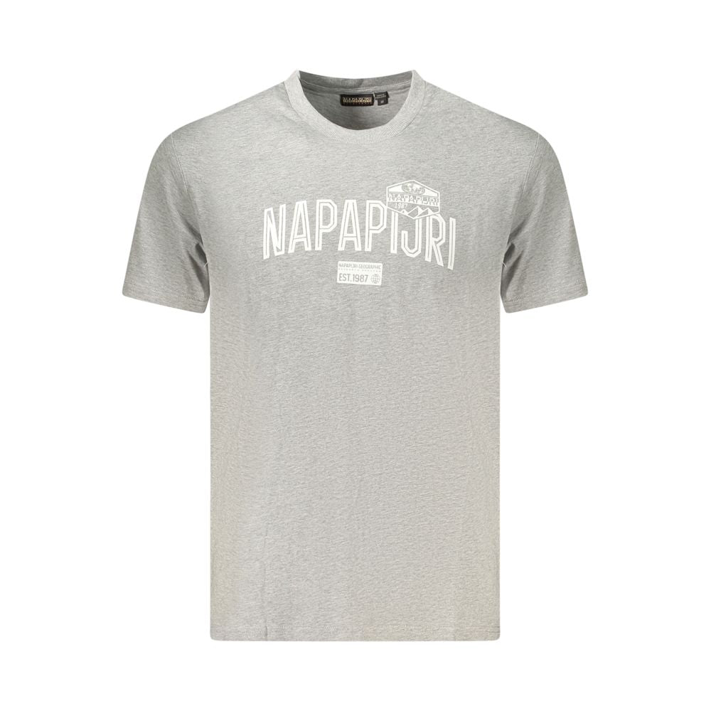 Napapijri Gray Cotton T-Shirt