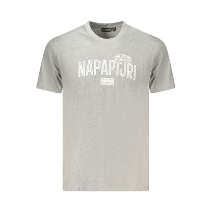 Napapijri Gray Cotton T-Shirt