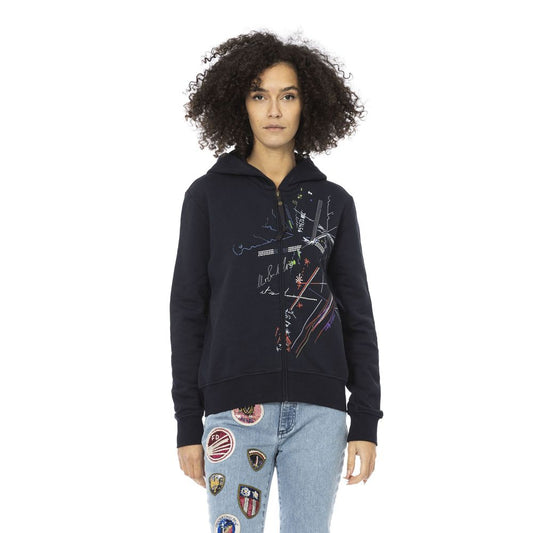 Mr&Mrs Italy Blue Cotton Sweatshirt