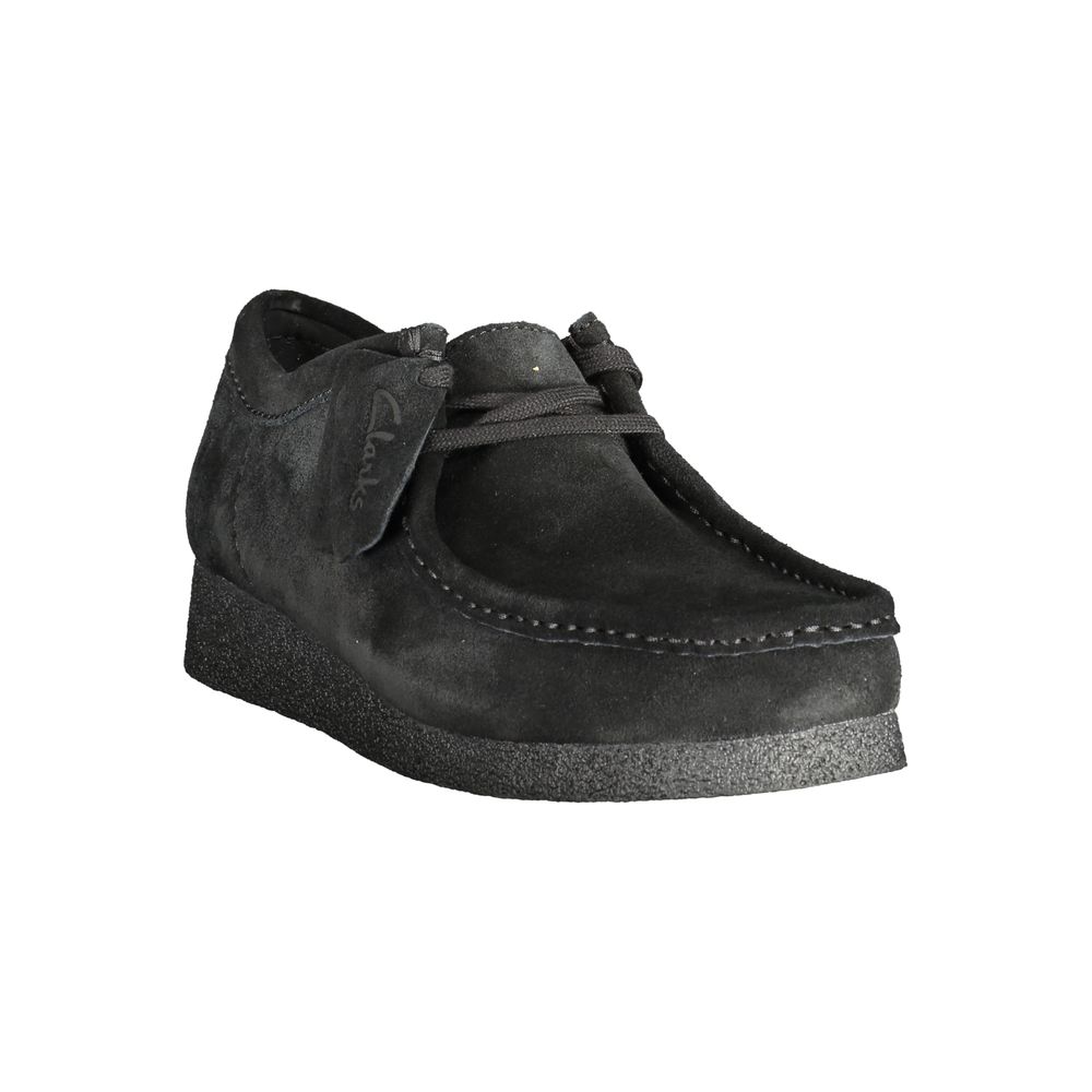Clarks Black Leather Men Sneaker