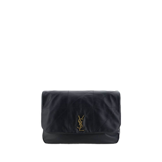 Saint Laurent Black Lamb Ovis Aries Aries Shoulder Bag