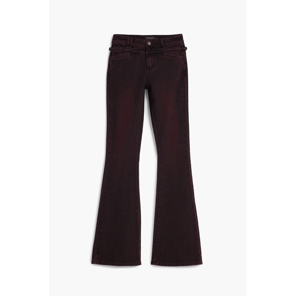 Desigual Purple Cotton Women Jeans