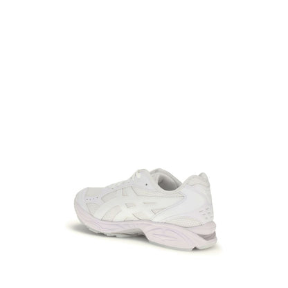Comme Des Garçons White Polyamide Athletic Sneakers, contemporary design, lace-up detail, minimalist elegance, comfort, AW25.