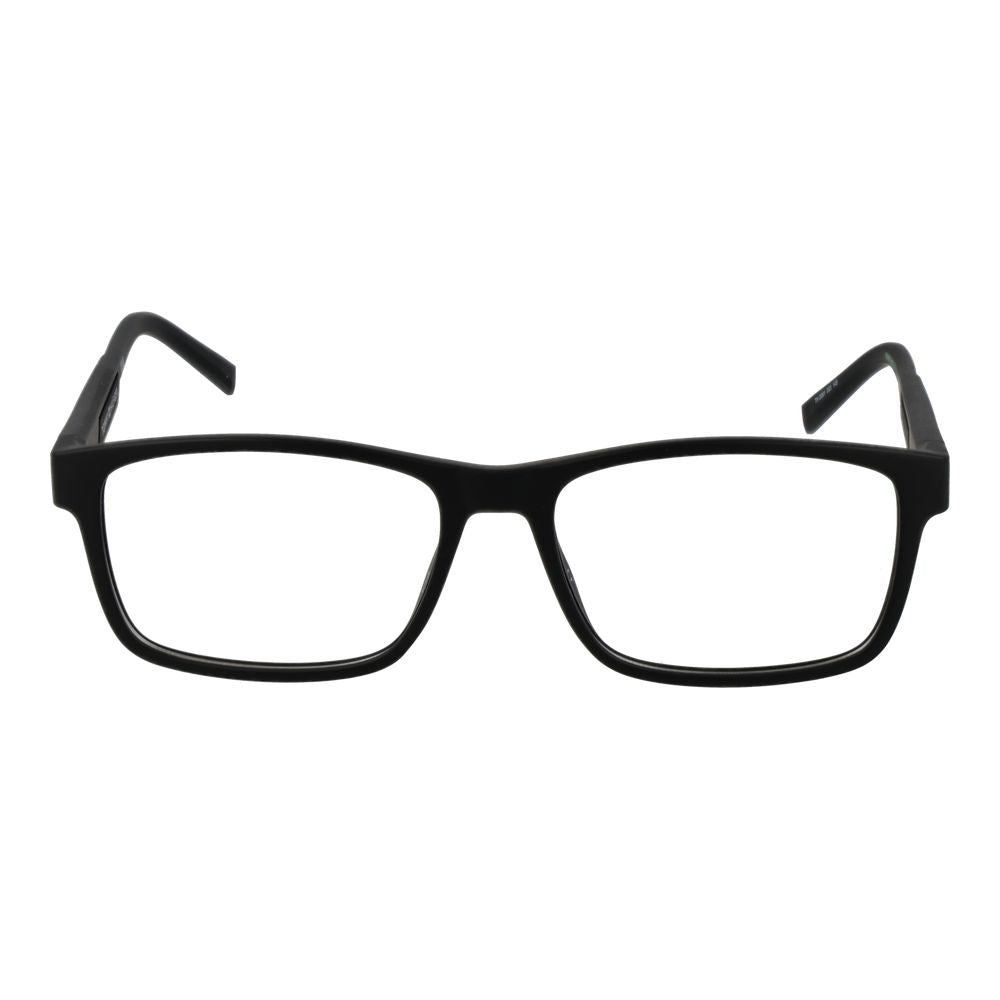 Tommy Hilfiger Black Polyamide Glasses (Frames) for men, full-rim rectangle style with demo lenses, includes branded case.