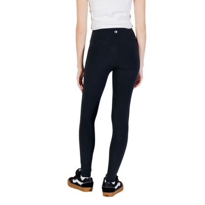 Converse Black Cotton Leggings 1728,71956299936,Black,Clothing,Converse,IT38|XS,IT40|S,IT42|M,Leggings - Sportswear - Clothing,New with tags,Sportswear - Clothing,Women