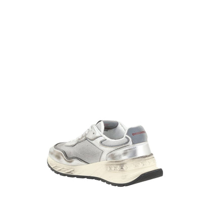Dsquared² White Calf Leather Bos Taurus Sneakers 1728,72470364320,Athletic - Sneakers - Shoes,Clothing,Dsquared²,EU40/US7,EU41.5/US8.5,EU41/US8,EU42.5/US9.5,EU42/US9,EU43/US10,EU44/US11,EU45/US12,Men,New with tags,Shoes,Sneakers - Shoes,White