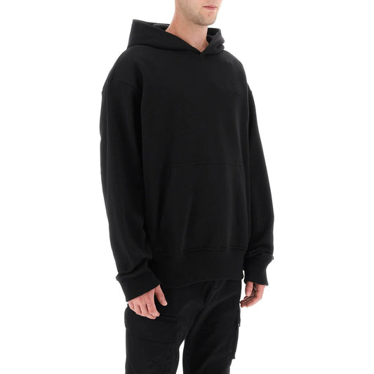 Diesel logo embroidered hoodie Topwear Diesel Black