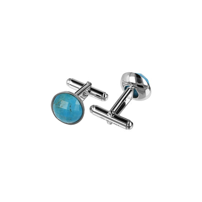 ALBERT M. JEWELS JEWELRY Mod. WSOX00174.TRQ cufflinks with turquoise gemstone