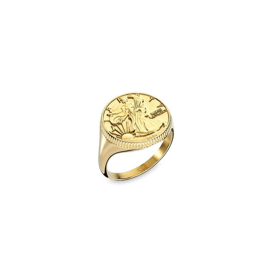 AN JEWELS JEWELRY Mod. AAC.R02Y-8 gold ring with intricate design