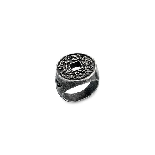 AN JEWELS JEWELRY Mod. AA.R03A-10 vintage-style ornate ring in silver