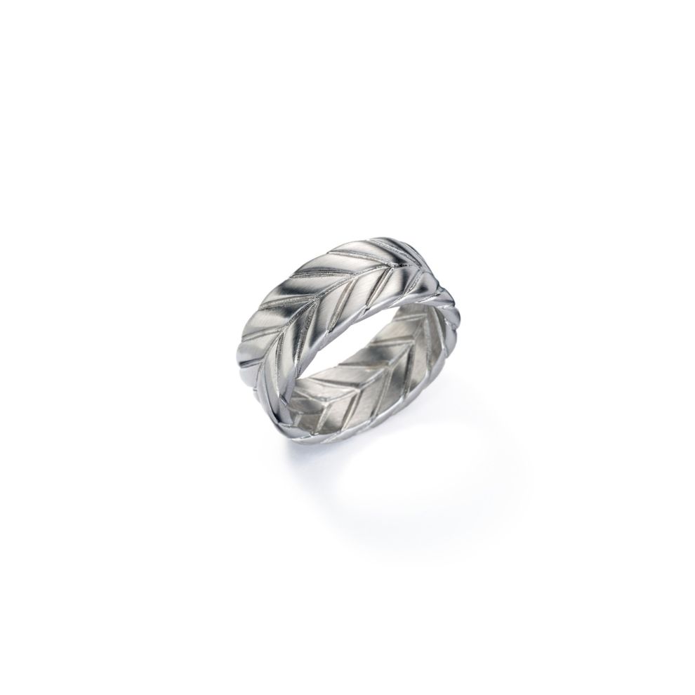 AN JEWELS JEWELRY Mod. AA.R256S-10 silver ring with braided design