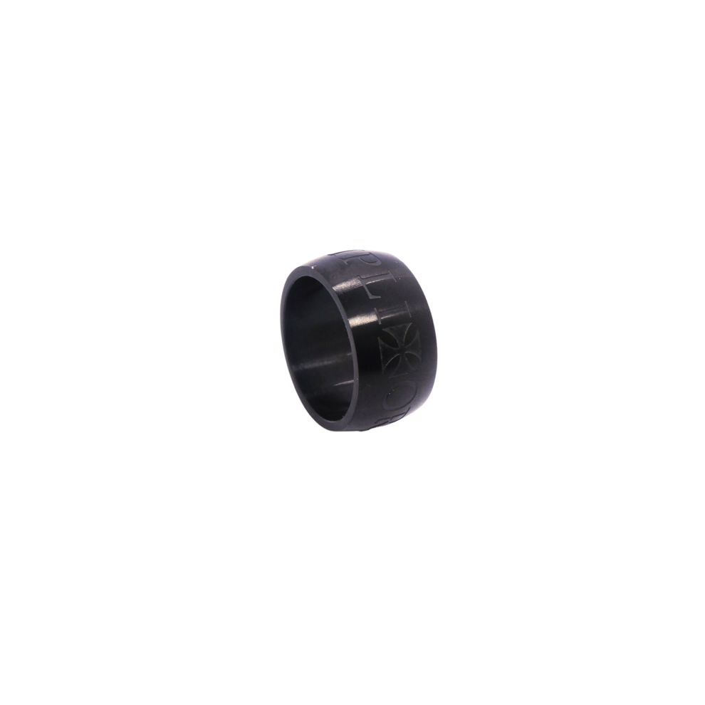 AN JEWELS JEWELRY Mod. AA.R260BBK-12 black ring.