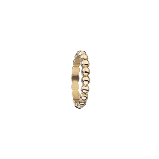 AN JEWELS JEWELRY Mod. AR.R1NS07Y-9 gold beaded ring