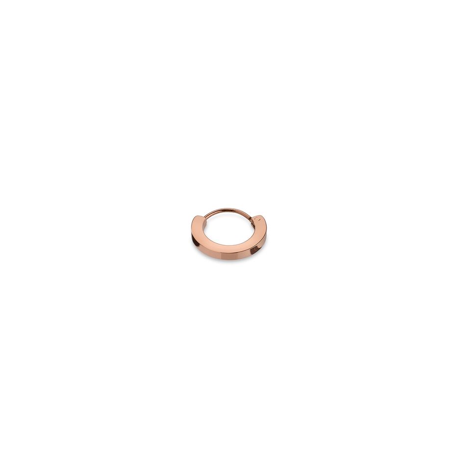 AN JEWELS JEWELRY Mod. AS.PH05R rose gold hoop earring isolated on white background