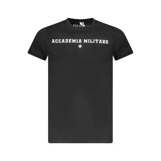 Accademia Militare Accademia Militare Black Cotton T-Shirt AC-36547-S