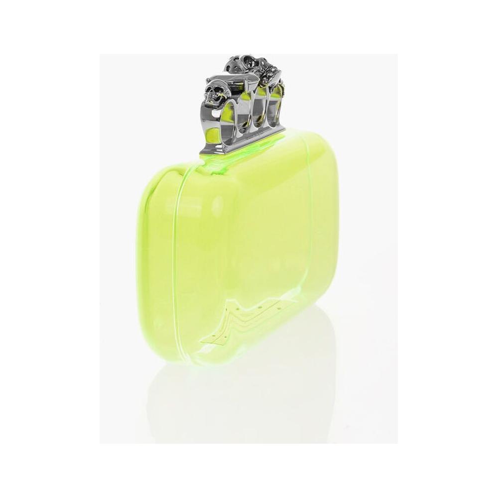 Alexander McQueen Alexander McQueen See-Through FOUR RING Hard Clutch Bag ALP564048GD