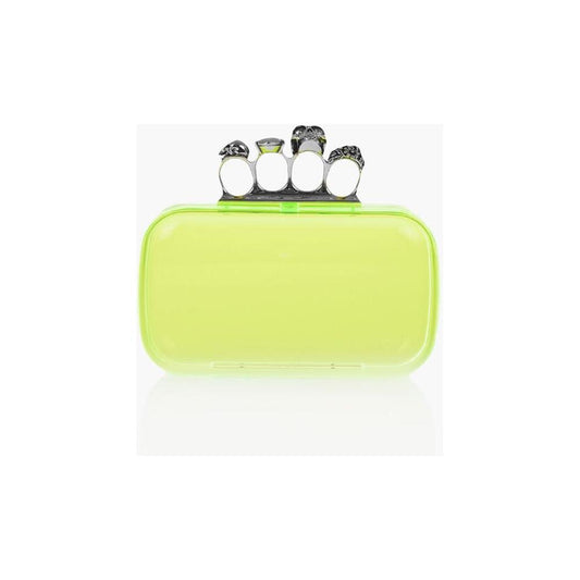 Alexander McQueen Alexander McQueen See-Through FOUR RING Hard Clutch Bag ALP564048GD