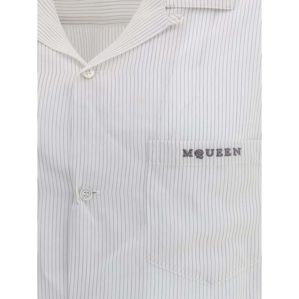 Alexander McQueen White Viscose Pattern Shirt