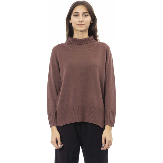 Alpha Studio Sweaters AD8400HE_5022CIOCCOLATO:401227