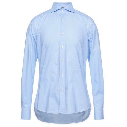 Aquascutum Light Blue Cotton Men Shirt