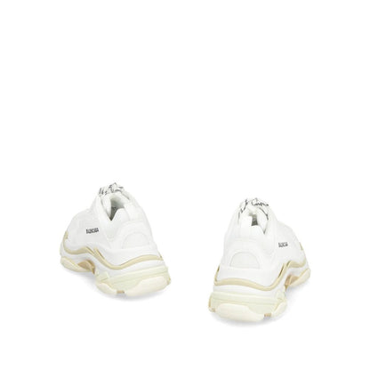Balenciaga White Calfskin Chunky Sneakers