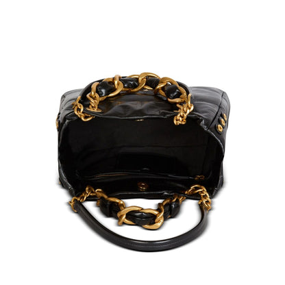 Balmain 1945 Soft PB-monogrammed crinkled small leather tote bag Shopper