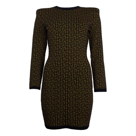 Balmain Balmain Brown Wool Dress BA-15390-IT38|XS