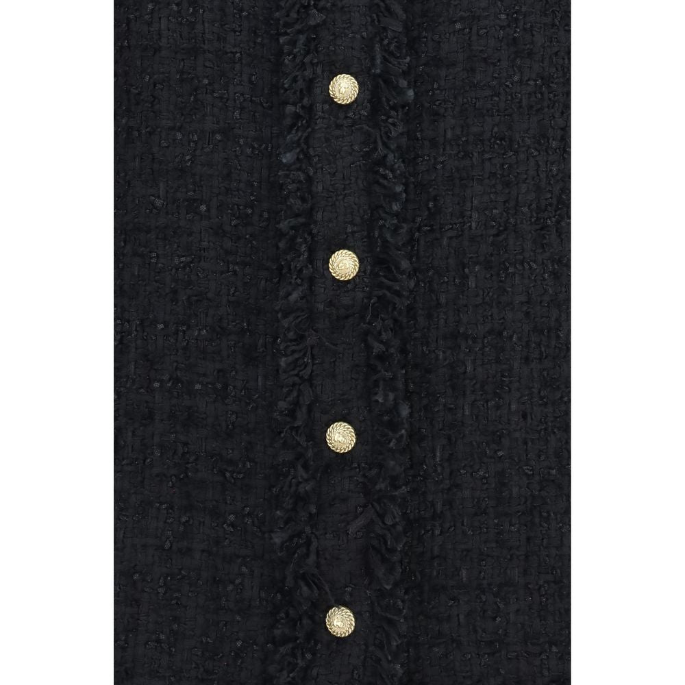 Balmain Black Polyamide Pattern Shirt
