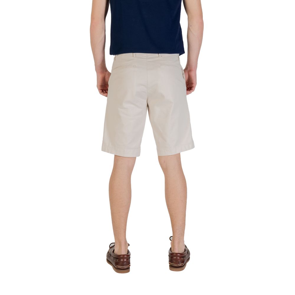 Borghese Bicolor Cotton Bermuda Shorts
