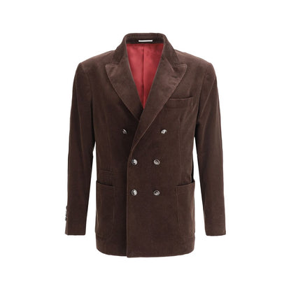 Brunello Cucinelli Brown Cotton Jackets And Coat