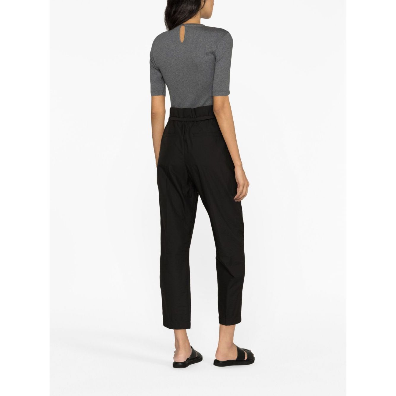 Brunello Cucinelli Monili-trim stretch-cotton T-shirt