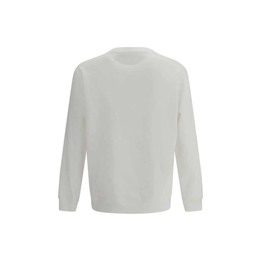 Brunello Cucinelli White Cotton Sweatshirt